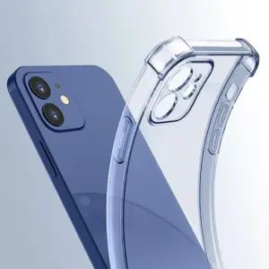 For iPhone 14 pro max Clear Shockproof Back cover TPU Clear case +Camera protection